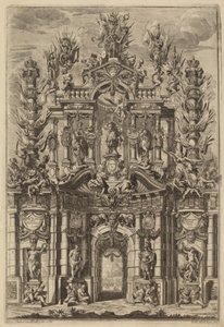 Arc de Triomphe pour Charles V - Johann Ulrich Kraus, after Peter Schubert von Ehrenberg