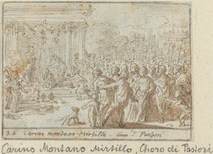 Chœur de bergers : Carino, Montano et Mirtillo