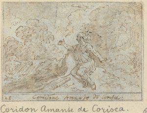 Coridone, amant de Corisca, 1640 - Johann Wilhelm Baur