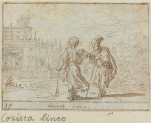 Corisca et Linco, 1640 - Johann Wilhelm Baur