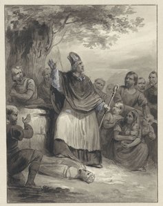 Willibrord prêche la foi à Walcheren, 695