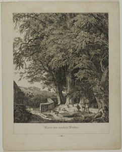 Sous le tilleul ombragé - Johann Wilhelm Schirmer