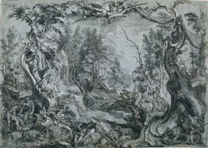 Saint Deicolus et le sanglier