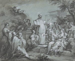 Saint Ignace de Loyola prêchant