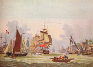 La Tamise à Limehouse, vers 1780