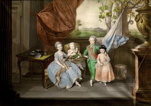 Les enfants de Ferdinand de Parme Louis, Carolina, Maria Antonia et Carlotta, 1778