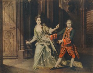 David Garrick et Mme Pritchard en Macbeth et Lady Macbeth, 1768, 1948 - Johan Joseph Zoffany