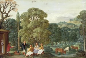 Abraham recevant les trois anges