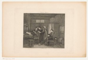 Intérieur avec un administrateur à son bureau - Johannes Arnoldus Boland