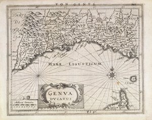 Duché de Gênes, carte par Jan Baptist Vrients de l