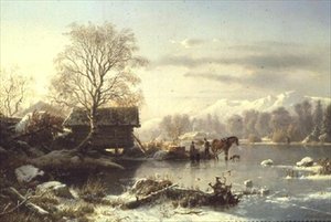 Le lac gelé