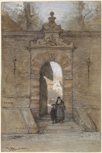 Porte Saint-Georges dans le bâtiment Doelen à Hoorn