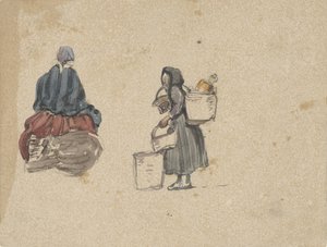 Deux études de femmes de pêcheurs