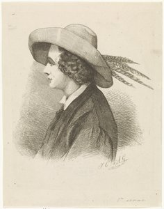Portrait de Martinus Antonius Kuytenbrouwer de profil - Johannes Christiaan d