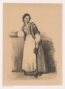 Femme en costume italien