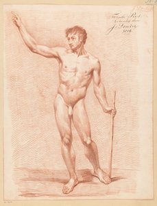 Homme nu debout, vu de face (2e prix 1816)