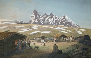 Vie pastorale sous Skagastølstinderne