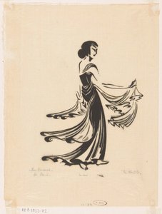 La danse (Javaansche danseres) - Johannes Frederik Engelbert ten Klooster (signed by artist)