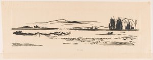 Embouchure de la rivière N. N. Guinée - Johannes Frederik Engelbert ten Klooster (signed by artist)