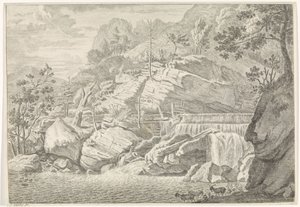 Vue de la grande cascade de Chartreuse