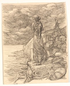 Illustration pour Alfred Tennyson "Enoch Arden" - Johannes Holbek