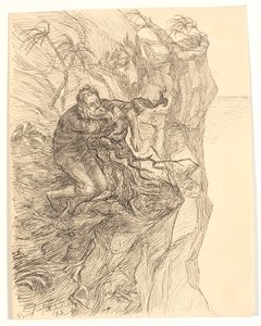 Illustration pour Alfred Tennyson "Enoch Arden" - Johannes Holbek