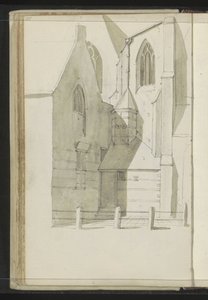 Vue latérale de la Grande Église à Hoorn - Johannes Huibert Prins