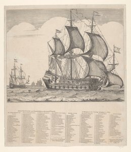 Description du navire gréé avec son gréement courant