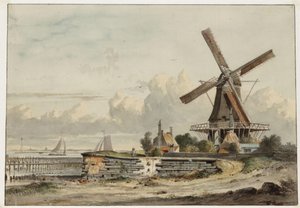 Bolwerk het Blauwhoofd avec le moulin De Bok
