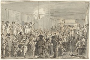 Une réunion révolutionnaire à Delft en 1795 - Johannes Jelgerhuis