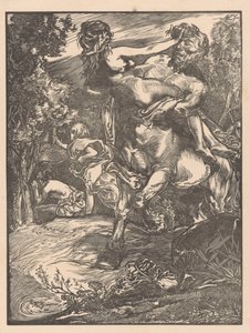 Centaure enlevant une femme - Johannes Josephus Aarts