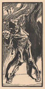 La Mort en arlequin, jouant au bilboquet