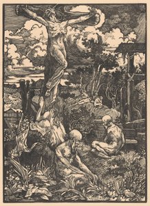 Homme crucifié dans un paysage vallonné - Johannes Josephus Aarts