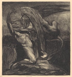 Sphinx avec homme inanimé