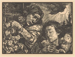 Deux femmes près d