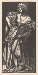 Femme avec luth - Johannes Josephus Aarts