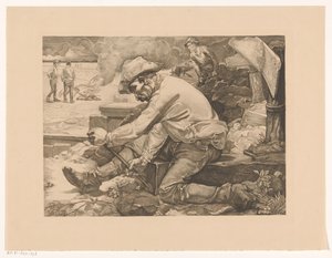 Travailleur en train de ramer - Johannes Josephus Aarts