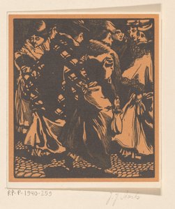 Sept femmes dans la rue - Johannes Josephus Aarts
