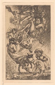 Personnes flottantes, créatures fantastiques et chats - Johannes Josephus Aarts