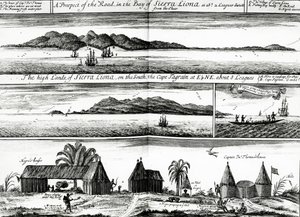 Une perspective de la route dans la baie de Sierra Leone, une illustration du vol.5 de 