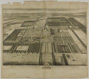 Acklam à Cleveland dans le comté de Yorke, planche 64 de Britannia Illustrata - Johannes Kip