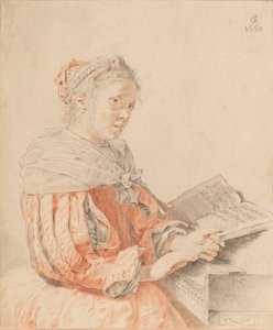 Jeune fille au clavier - Johannes Kornlein