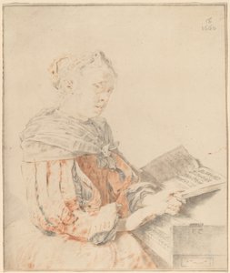Jeune fille au clavier, 1767 - Johannes Kornlein