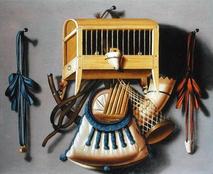 Cage à oiseaux et accessoires de chasse