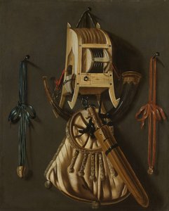 Nature morte avec des instruments de chasse