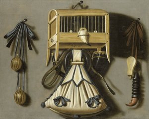 Nature morte avec des instruments de chasse
