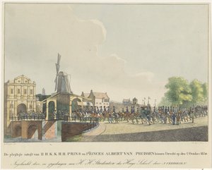 Entrée de la princesse Marianne et de son mari le prince Albert à Utrecht, 1830