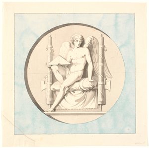 Le Génie de la Justice. Dessin pour le relief en marbre sur la Colonne de la Liberté - Johannes Wiedewelt