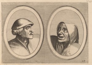 "Dief-achtighe Tijs" et "Nies Spoel-de-Nap" - Johannes and Lucas van Doetechum after Pieter Bruegel the Elder