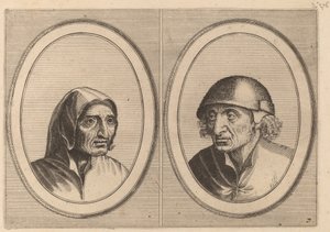"Rijckje Schimmel-penninghs" et "Lubbert Leever-worst" - Johannes and Lucas van Doetechum after Pieter Bruegel the Elder